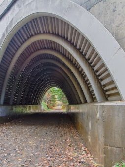 Picture of bridge in Lagrange, Maine.
